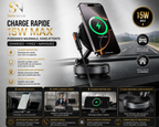 Magnetic Phone Mount with 15W Wireless Charging for Car & Home | SeeNova