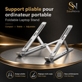 Foldable and Adjustable Laptop Stand – 6 Levels, Premium Aluminum