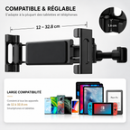 360° Universal Car Headrest Mount Holder for Phone and Tablet
