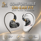 Sport round-hole earphones, Type-C over-ear headphones