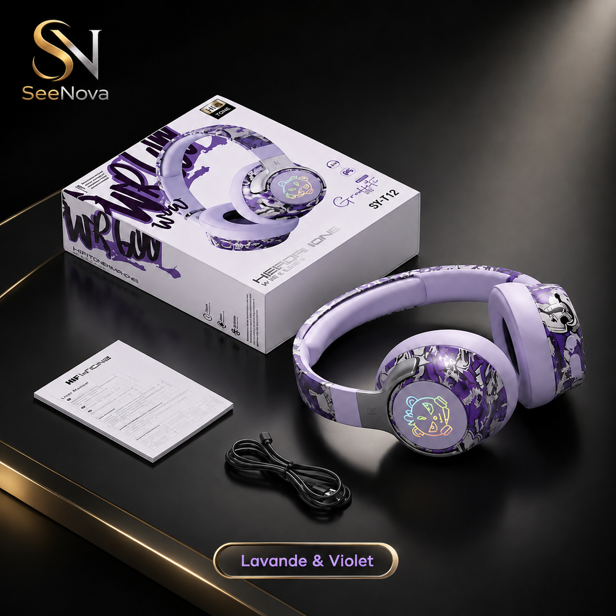 Casque Bluetooth Tendance RGB