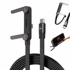 240W USB-C Cable with Foldable Phone Stand