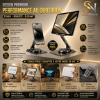 Premium Foldable 360° Metal Phone & Tablet Stand