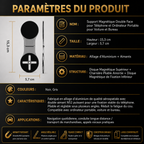 Support Magnétique 2-en-1 pour Téléphone et Ordinateur Portable