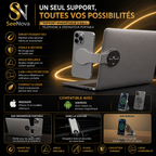 Support Magnétique 2-en-1 pour Téléphone et Ordinateur Portable